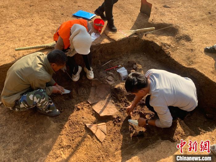 田野考古现场。郭明供图