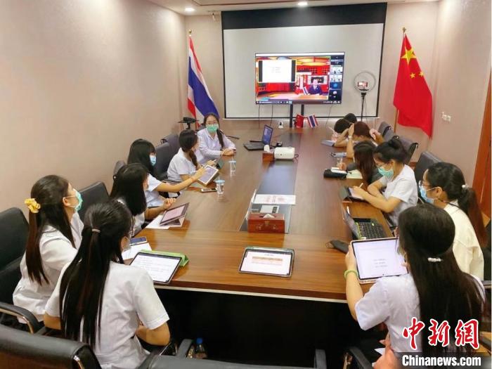 佛慈唐明中医中心联合甘肃中医药大学在泰国举办第二次海外线上培训中医 。(资料图) 受访者供图
